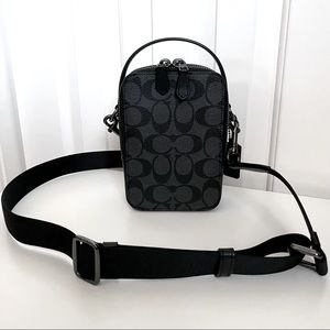 Coach Monogram Crossbody Bag Black